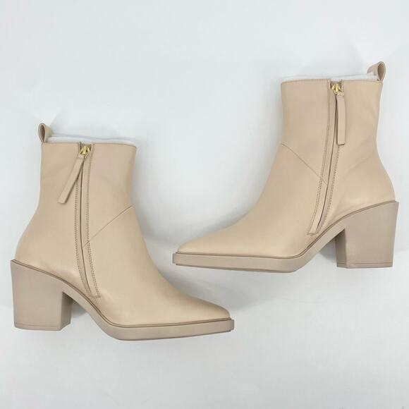 SEYCHELLES NWOB Cream White Shining Star Leather Heeled Fall Festival Boots--6 - Picture 3 of 6